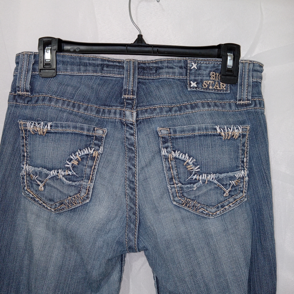 Big Star Maddie Bootcut Jeans Size 27 GUC Y2k Rodeo Western - Picture 9 of 16